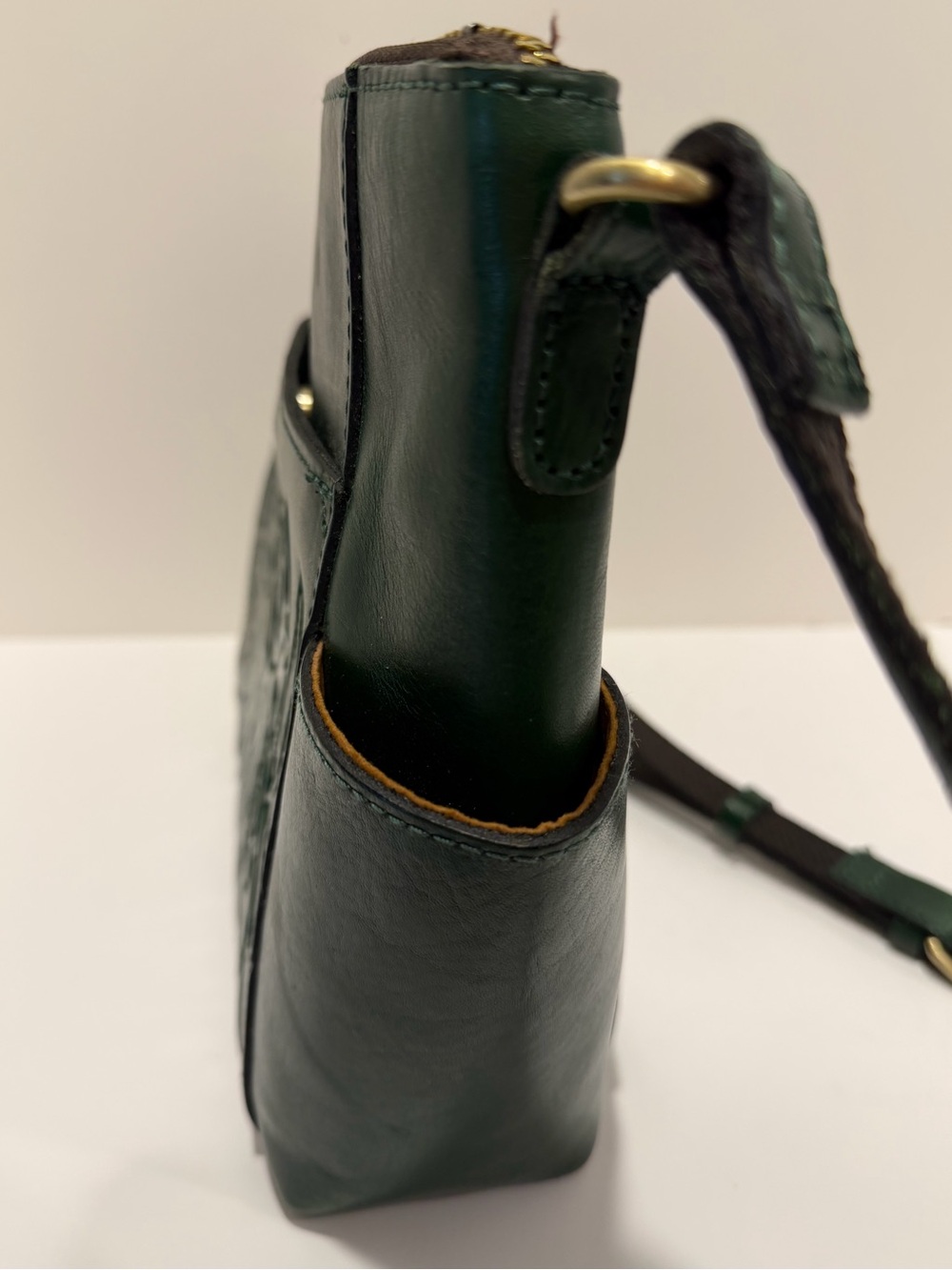 Patricia Nash Aveley Leather Crossbody Bag in Soft Green - Picture 5 of 16